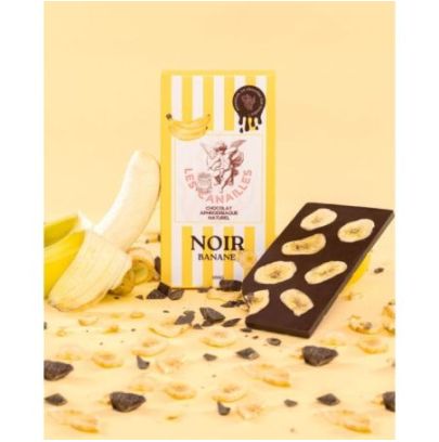TABLETTE CHOCOLAT COMPOSEES - BASE CHOCHOLAT NOIR / BANANE - 100G pas cher