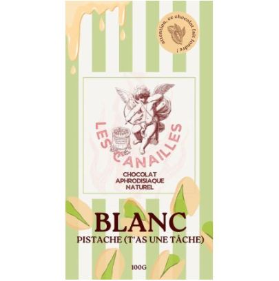 Tablette Chocolat Composees - Base Chocholat Blanc / Pistache - 100G