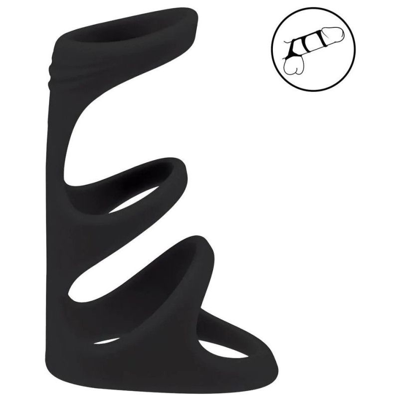 Anneau pénien 3-Loop Noir Anneau pénien 3-Loop Noir