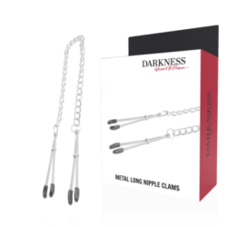 DARKNESS - PINCES À TÉTONS RÉGLABLES EN MÉTAL pas cher