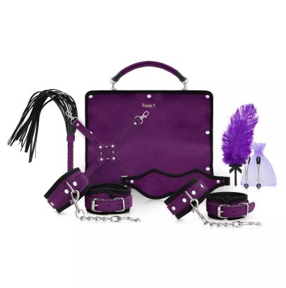 Ensemble BDSM Kinky Me Softly - Violet pas cher