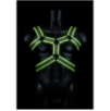 Harnais phosphorescent Glow Body Noir Taille L/XL Harnais phosphorescent Glow Body Noir Taille L/XL