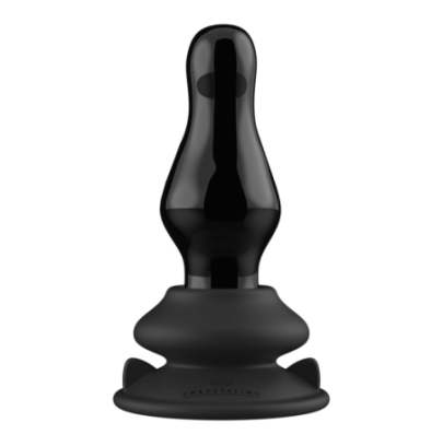 Missy - Vibrating Glass Butt Plug with Suction Cup pas cher