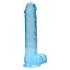 Gode Crystal Clear 19 x 4.5cm Bleu