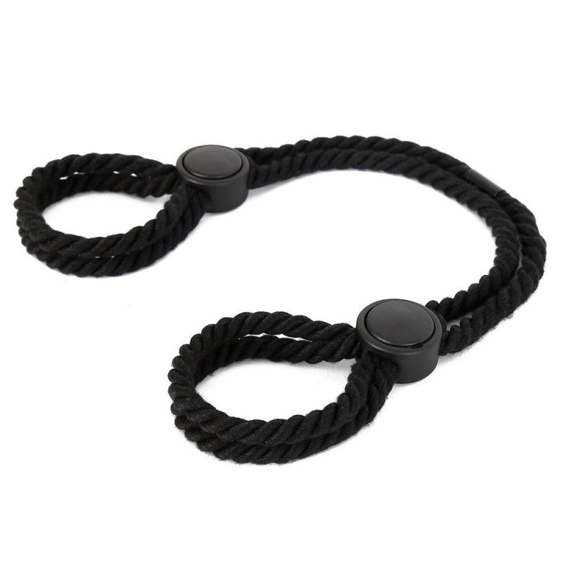 Menottes Doubles en Corde Dualpurpose Noires Menottes Doubles en Corde Dualpurpose Noires