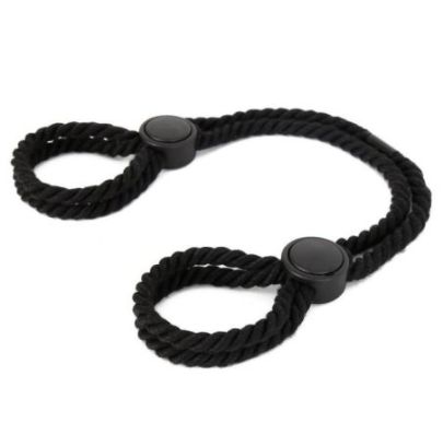 Menottes Doubles en Corde Dualpurpose Noires pas cher
