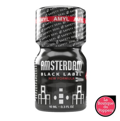 Poppers Amsterdam Black Label Amyl 10ml pas cher