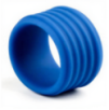 Cockring Deep Rib Grip 35 mm Bleu