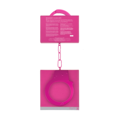 Menottes en métal rose débutant Ouch