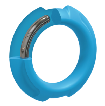 Cockring Silicone Metal Core 43mm Flexisteel