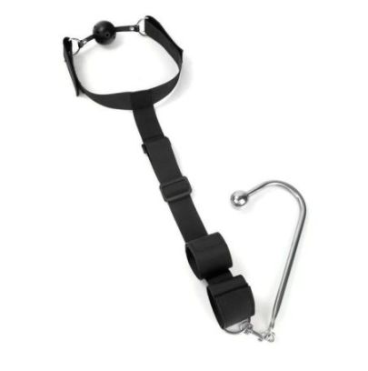 Bâillon avec Crochet Lhookos Noir