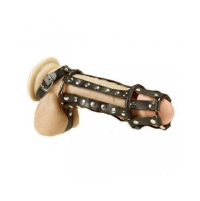 Gaine pénis avec 4 anneaux métal avec piquant à l'intérieur pas cher