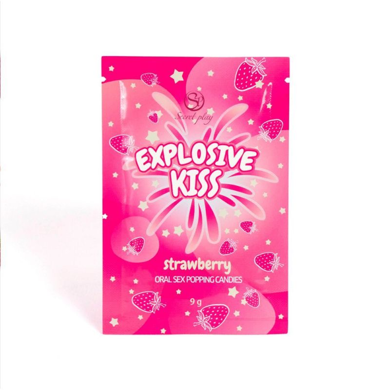 Bonbons sucre pétillant Explosive kiss Fraise 9g