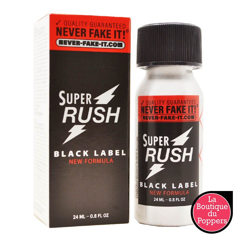 Poppers Super Rush Black Label New Formula 24ml Amyl