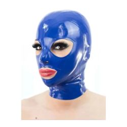Cagoule en Latex Texie Bleu