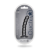 Dildo en silicone avec perles pour le point G - 12.8x2.5cm - Gunmetal