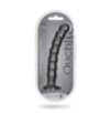 Dildo en silicone pour G-Spot avec perles - 20.4x3.1cm - Gunmetal