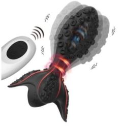 Plug vibrant rotatif Octalux 8 x 4cm pas cher