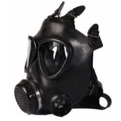 Masque à gaz BDSM KOMPLET BREATH Noir