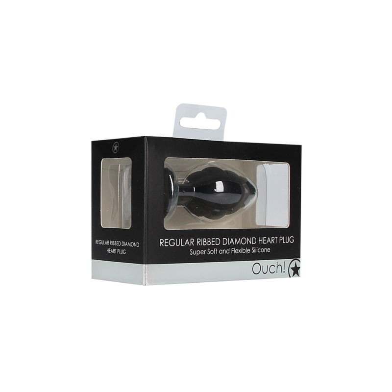 Plug anal Diamand Coeur 4x3cm - Regular