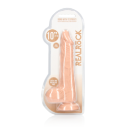 Gode réaliste Chair avec testicules 21.5x4.2cm Realrock