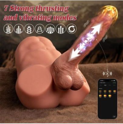 Jonah – Demi-Torse avec Gode Amovible
