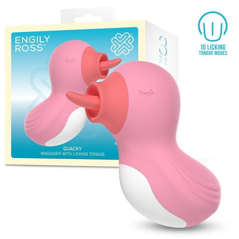 Stimulateur avec langue vibrante Quacky