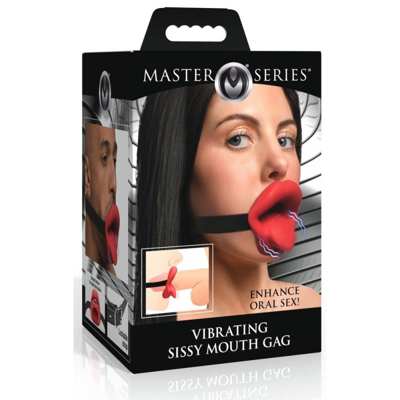 Bâillon vibrant Sissy Mouth Rouge