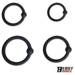 Lot de 4 Anneaux de gland Updick 25-34 mm Noirs pas cher Lot de 4 Anneaux de gland Updick 25-34 mm Noirs pas cher