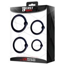 Lot de 4 Anneaux de gland Updick 25-34 mm Noirs sur La boutique du poppers Lot de 4 Anneaux de gland Updick 25-34 mm Noirs