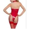 Body ouvert VINYL BODY OPEN Rouge Taille XXL