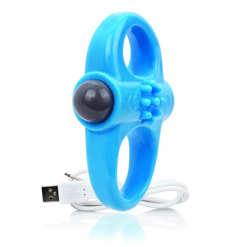 Anneau Penien rechargeable Yoga Blauw Bleu The Screaming O
