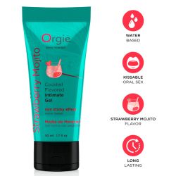 Lubrifiant Aromatisé Cocktail mojito fraise 50ml
