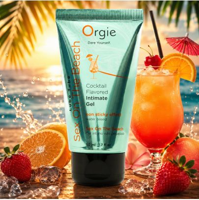 Lubrifiant Aromatisé Cocktail sex on the beach 50ml Orgie par cher