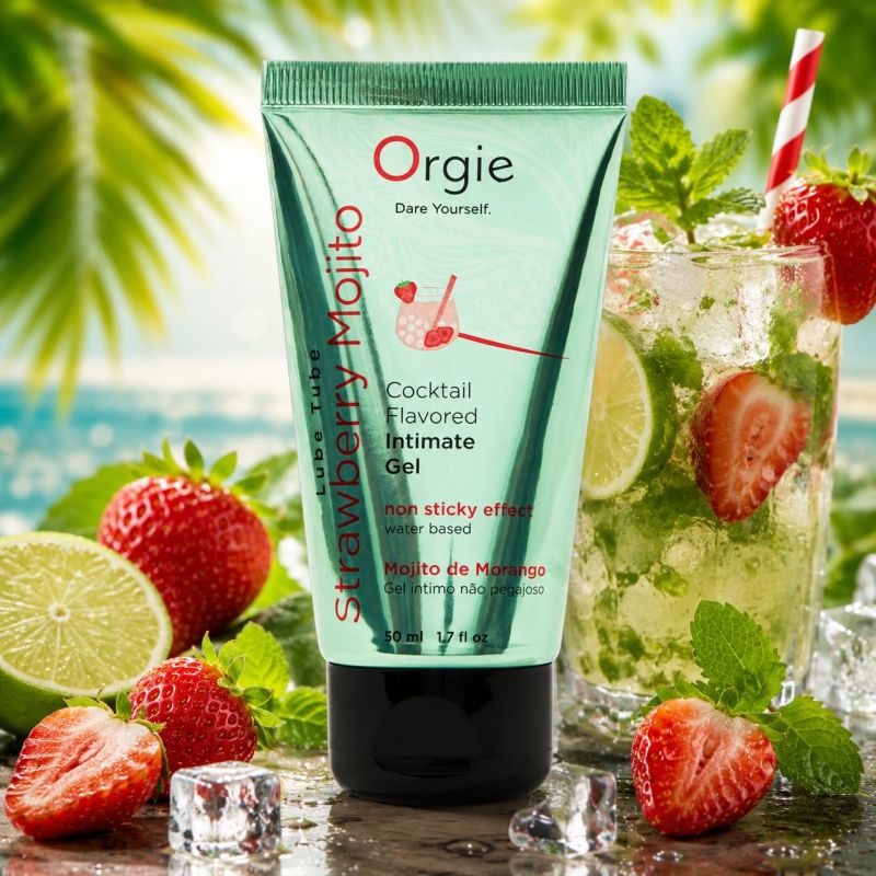 Lubrifiant Aromatisé Cocktail mojito fraise 50ml Lubrifiant Aromatisé Cocktail mojito fraise 50ml