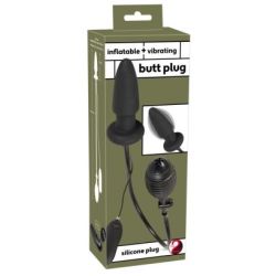 Plug gonflable et vibrant Conikflat 10.5 x 4cm