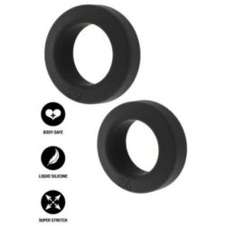 Lot de 2 Cockrings Double Stackers 26-29mm