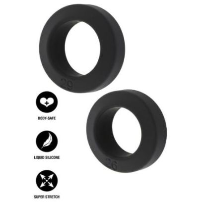 Lot de 2 Cockrings Double Stackers 26-29mm