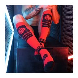 Chaussettes Hautes Hypnotix Noir-Rouge pas cher Chaussettes Hautes Hypnotix Noir-Rouge pas cher