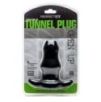 Double Tunnel Plug Noir Large12 x 7 cm