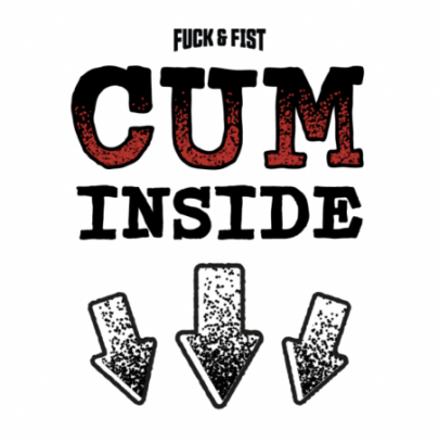 Tatouage temporaire Cum Inside 8.5 x 7cm