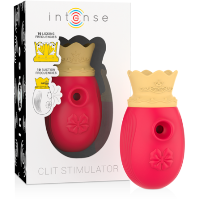 Stimulateur Clitoridien Succion et Léchage 10 Modes Rouge Intense Kiss & Suck pas cher