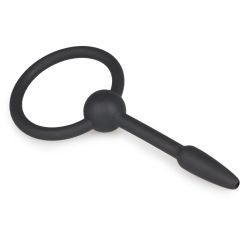 Petit Plug Urétral en Silicone avec Anneau de Retrait