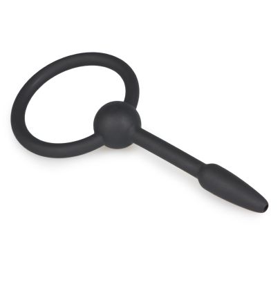 Petit Plug Urétral en Silicone avec Anneau de Retrait