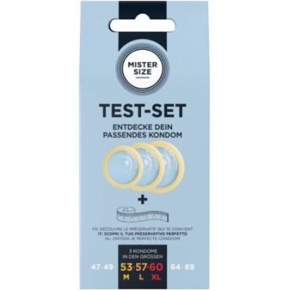 Préservatifs Mister Size Échantillon 3 tailles 53