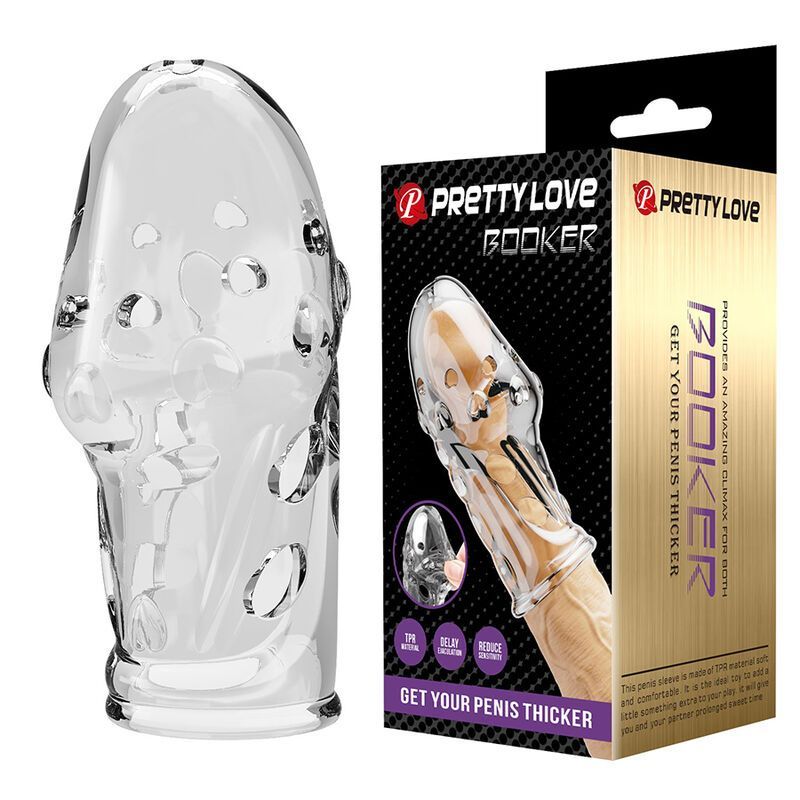Gaine de pénis épaississante Rocker transparente - Pretty Love Gaine de pénis épaississante Rocker transparente - Pretty Love