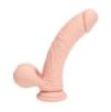 Vibromasseur Courbé Rechargeable en Silicone Double Densité avec Boules Lestées – 20 cm – Chair Vibromasseur Courbé Rechargeable en Silicone Double Densité avec Boules Lestées – 20 cm – Chair