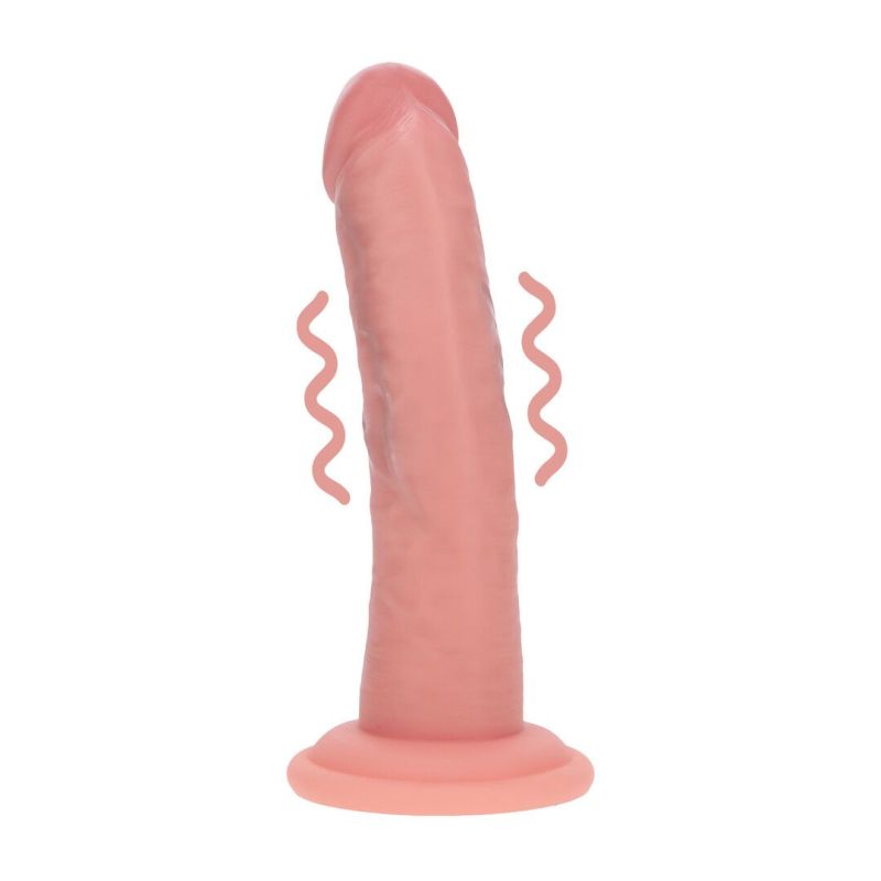 Gode Réaliste Vibrant Courbé Double Densité avec Ventouse – 15,5 cm – Chair Gode Réaliste Vibrant Courbé Double Densité avec Ventouse – 15,5 cm – Chair