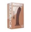 Gode Réaliste Vibrant Courbé Double Densité avec Ventouse – 20,3 cm – Marron