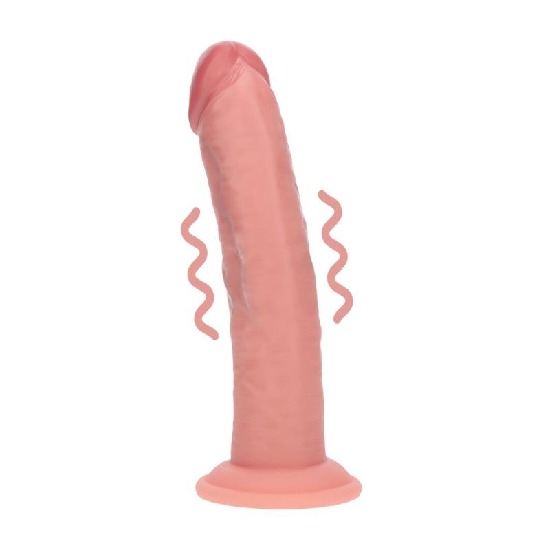 Gode Réaliste Vibrant Courbé Double Densité avec Ventouse – 20,3 cm – Chair Gode Réaliste Vibrant Courbé Double Densité avec Ventouse – 20,3 cm – Chair